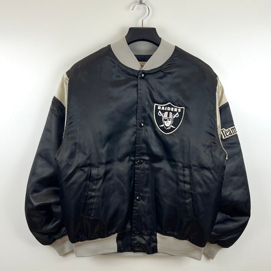 CHALK LINE 90s USA VTG NFL RAIDERS virsity jacket M