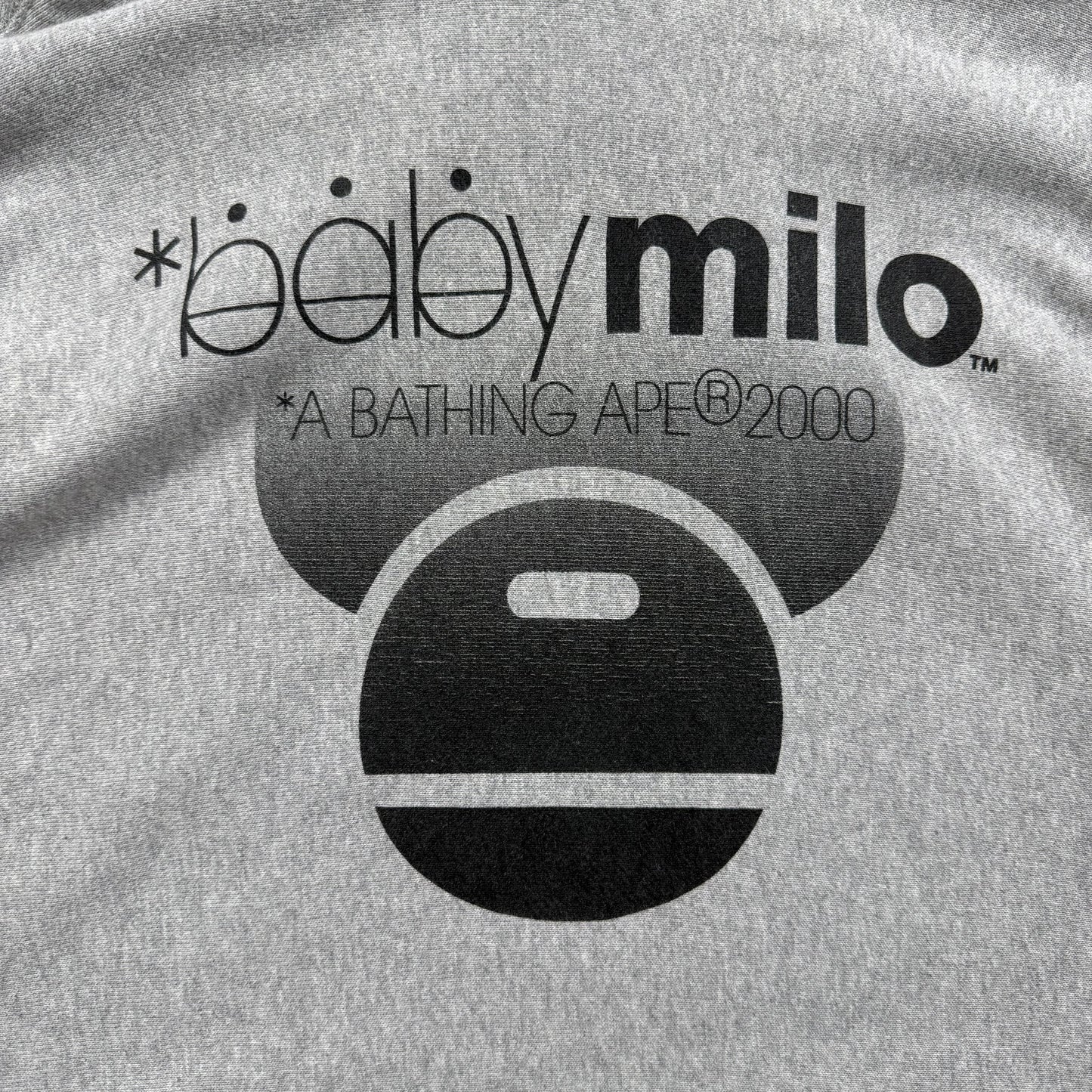 A BATHING APE 00s soldier milo "go bape!" sweat hoodie L