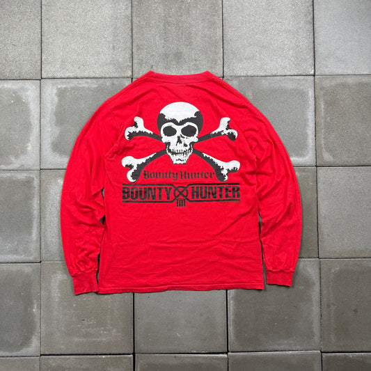 BOUNTY HUNTER 00s skull L/S Tee M