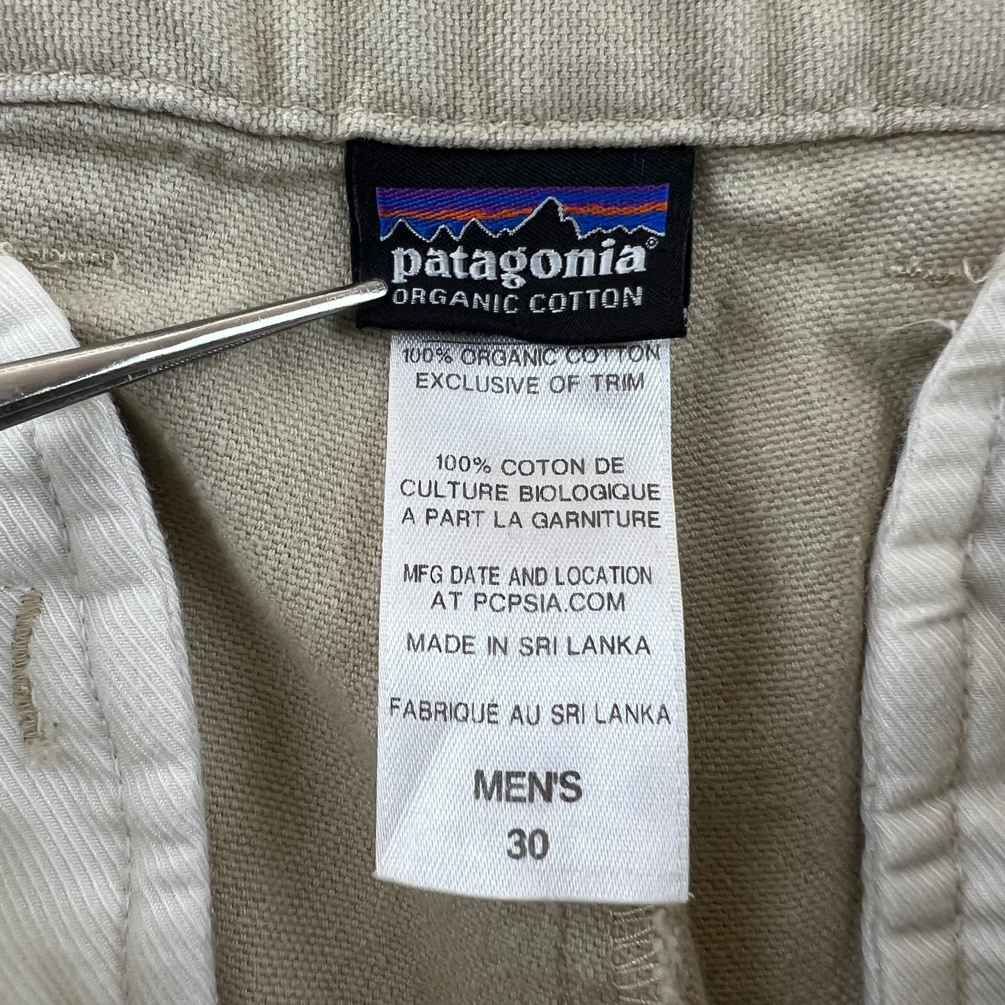 PATAGONIA 2014aw organic cotton straight pants w30 58120FA14