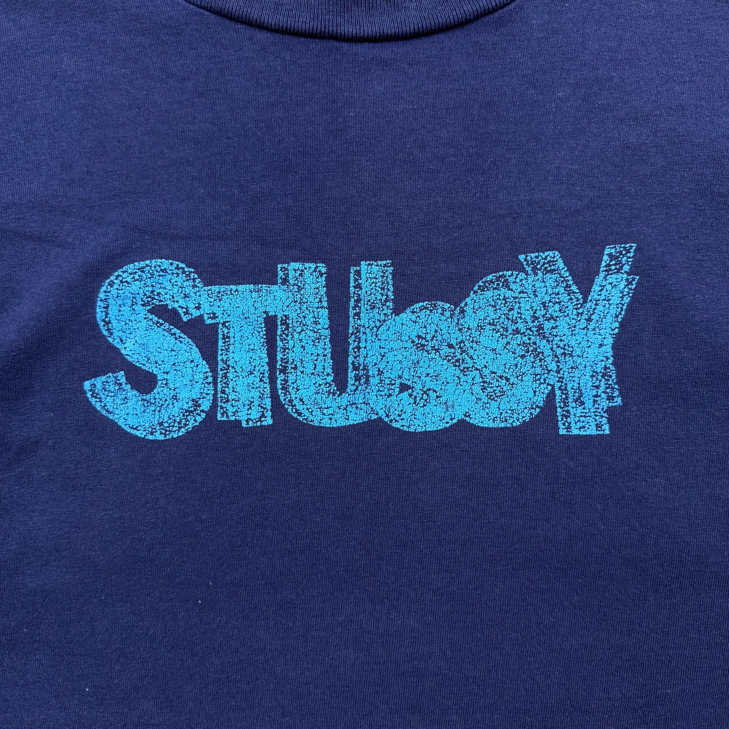 STUSSY 90s USA motion logo Tee L
