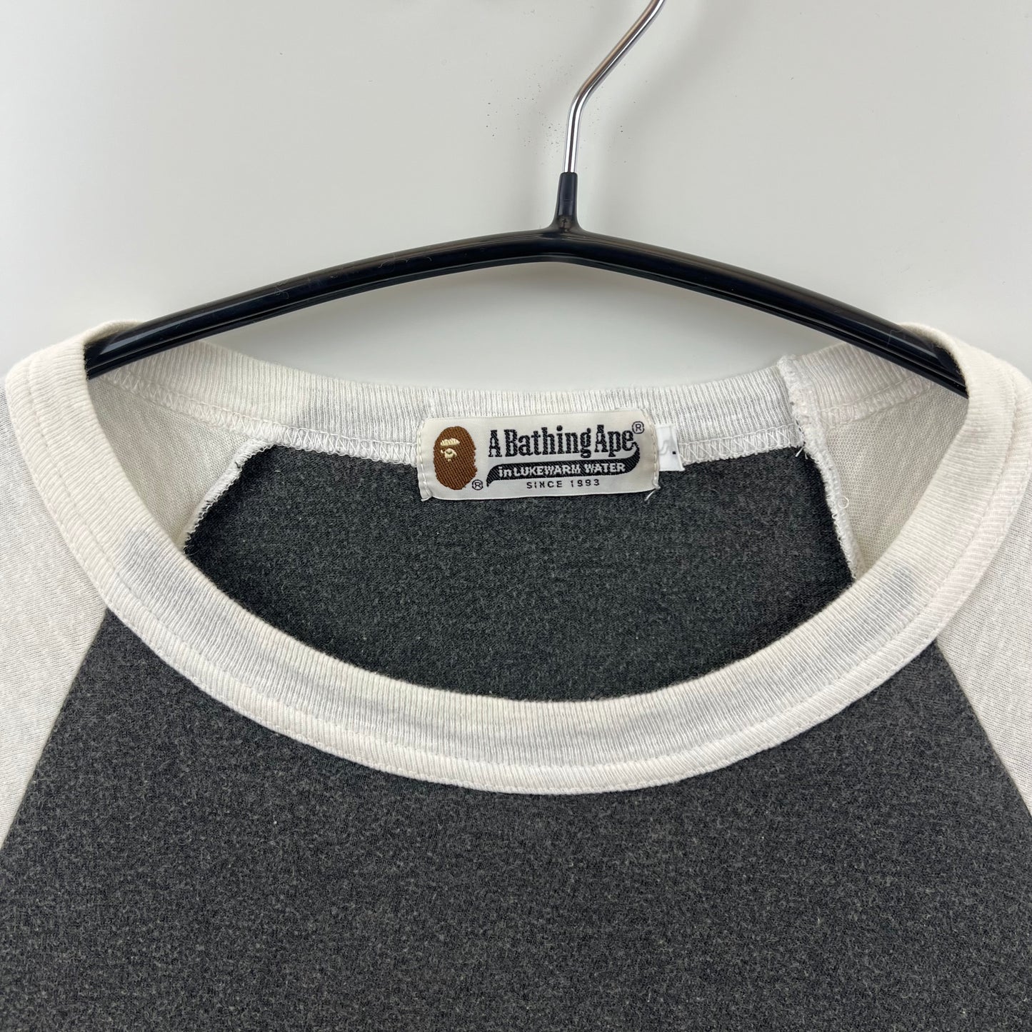 A BATHING APE 00s archive WLIABA ROCK raglan Tee L