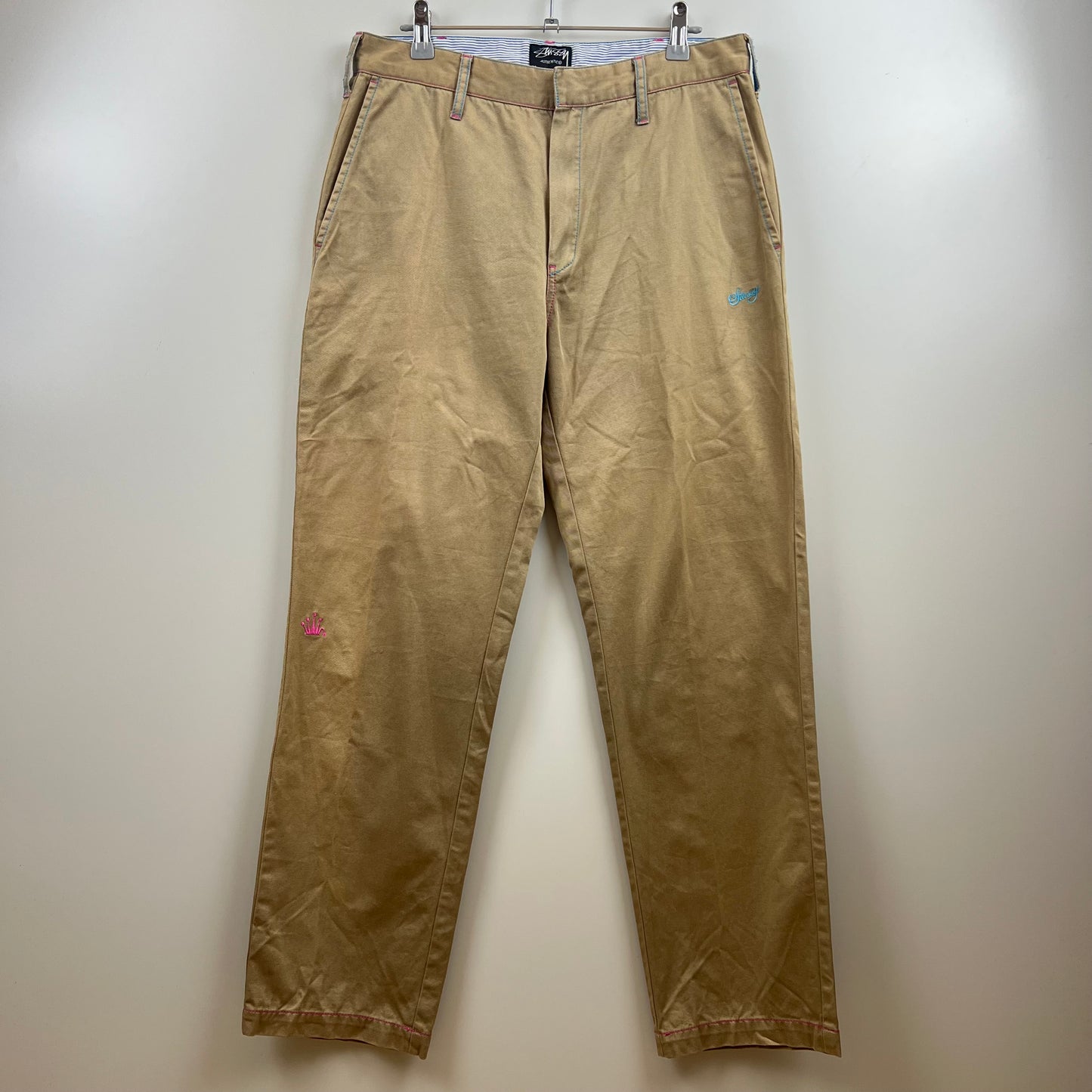 STUSSY 00s old SS links stitch chino pants 30