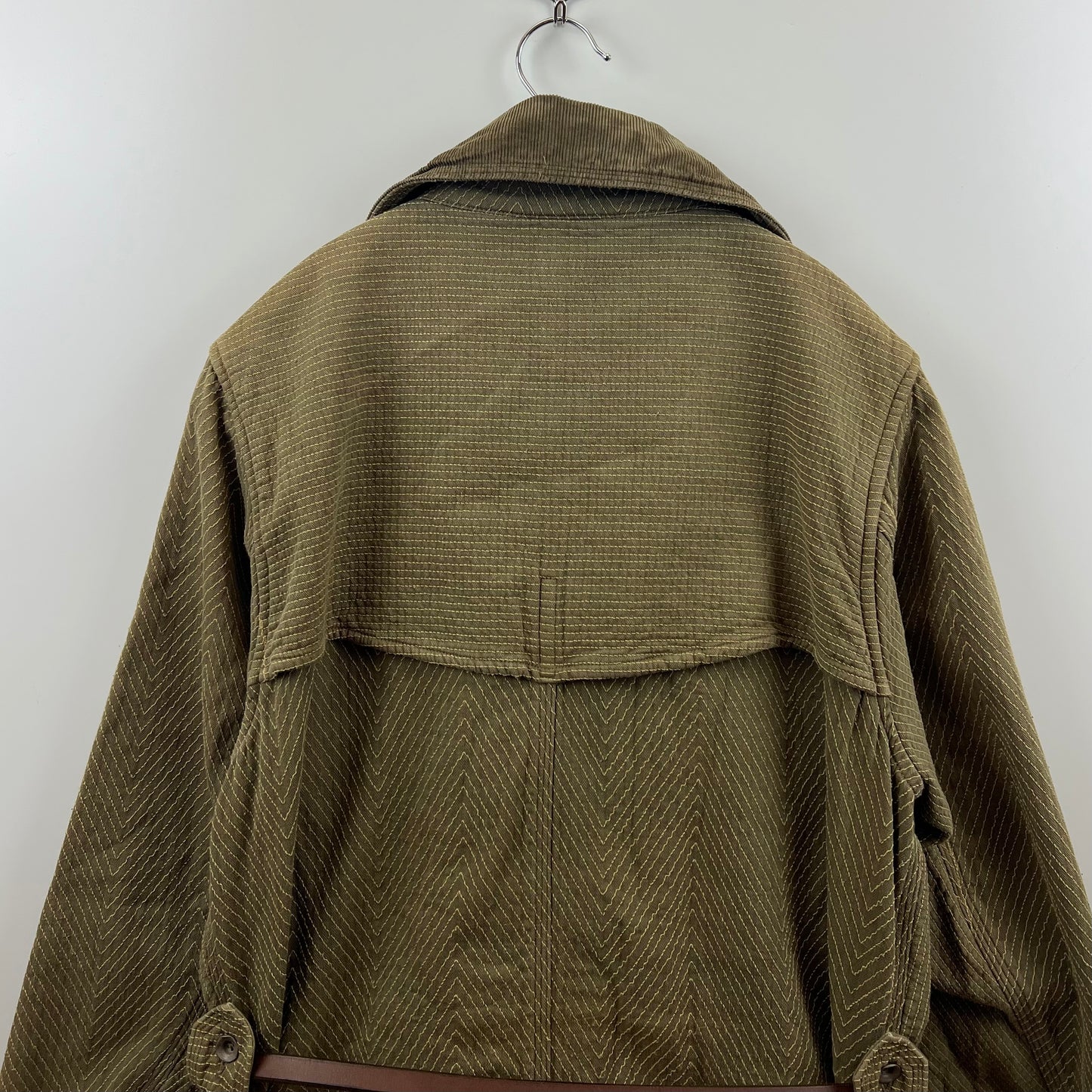 KAPITAL archive old herringbone SASHIKO motorcycle coat M