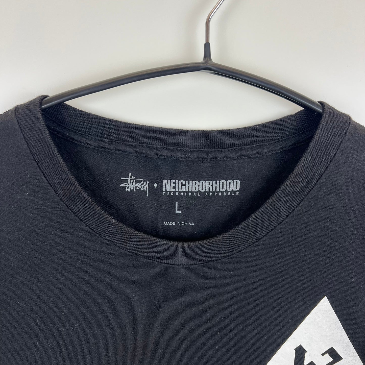 STUSSY 00s archive NEIGHBORHOOD electric v S/S Tee L