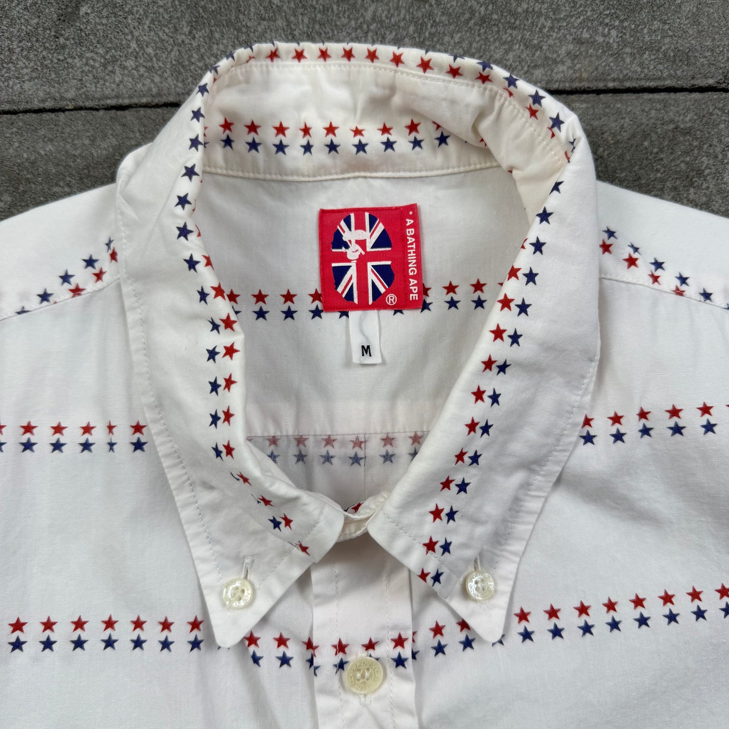 A BATHING APE 00s  star S/S BD shirts M