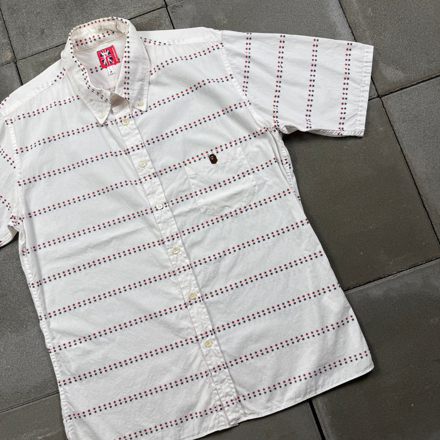 A BATHING APE 00s  star S/S BD shirts M