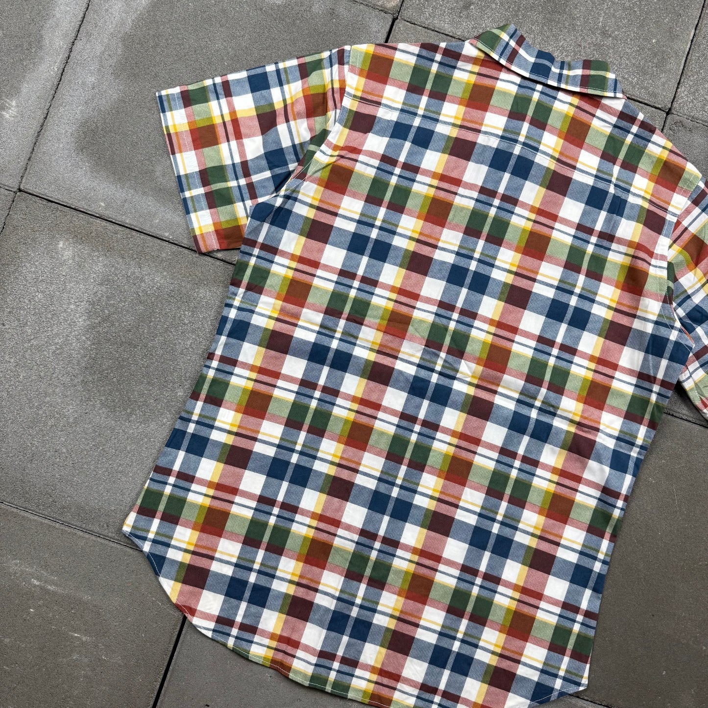 A BATHING APE 00s S/S plaid pattern shirt XS