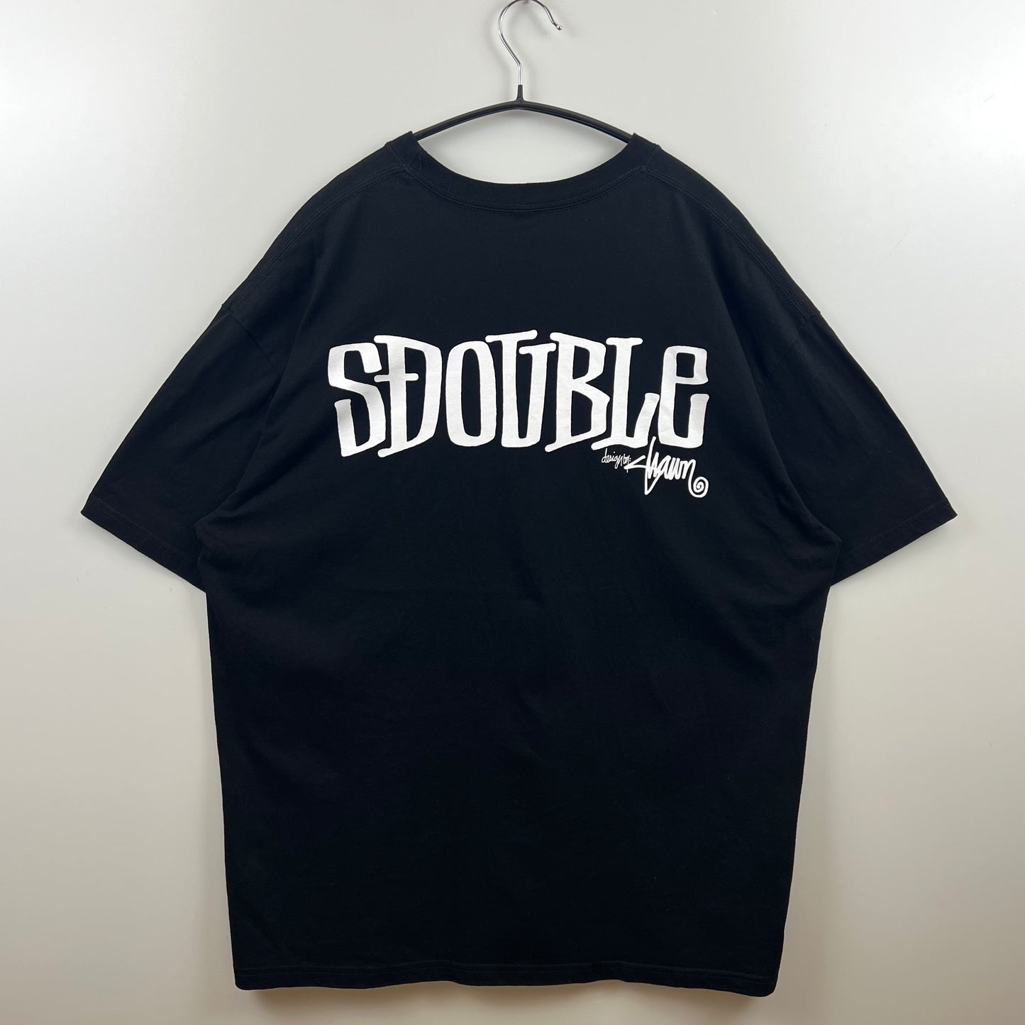 S/DOUBLE logo print Tee XL STUSSY