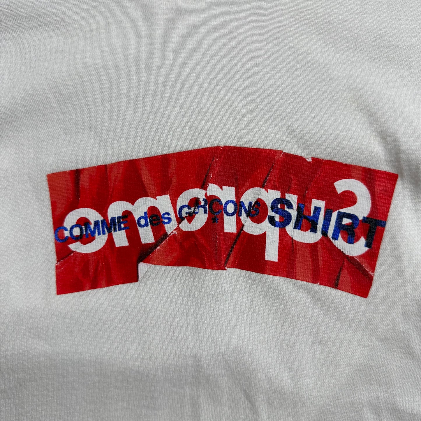 SUPREME x COMME des GARCONS SHIRT 17ss BOX LOGO TEE L