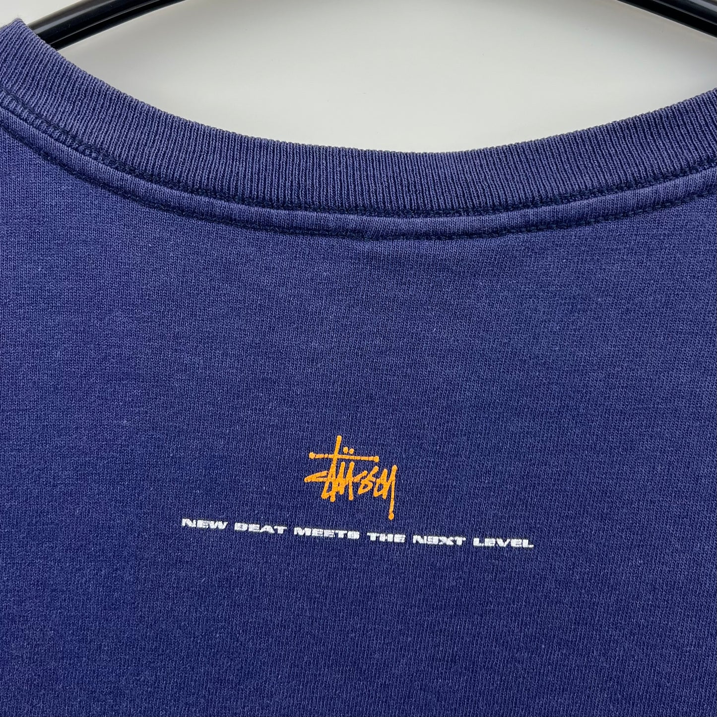 STUSSY 90s USA old graphic logo Tee L