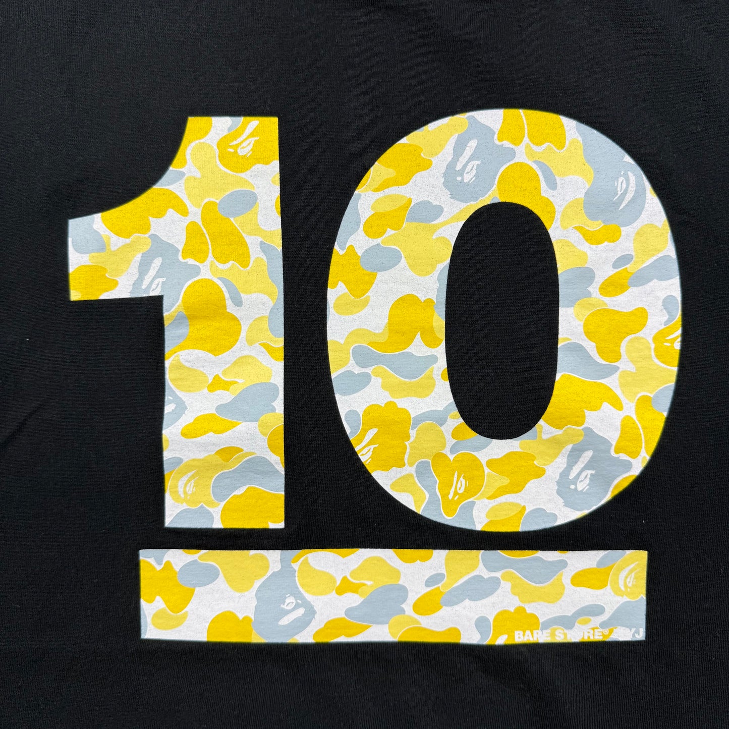 A BATHING APE 10s bape store anniversary logo Tee L