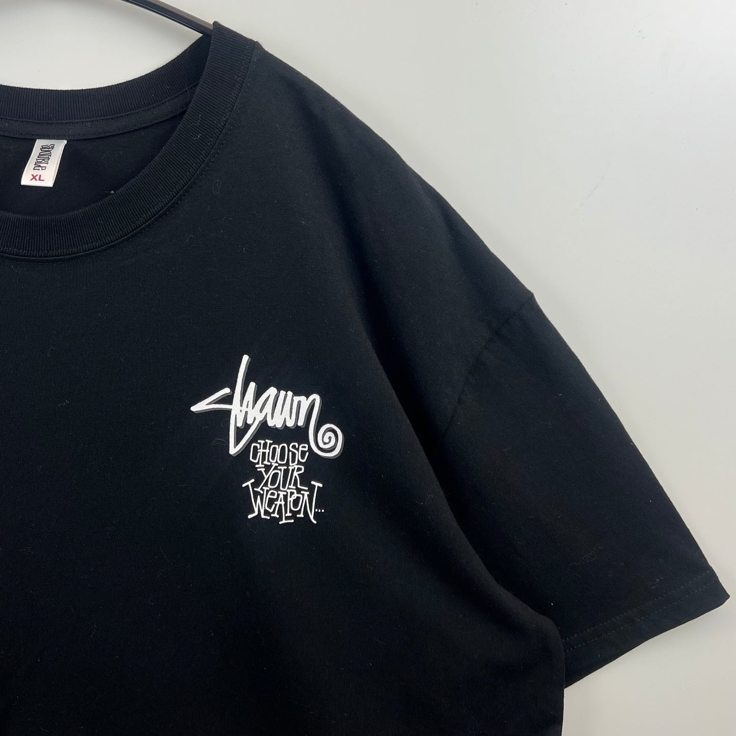 S/DOUBLE choose your weapon print Tee XL STUSSY