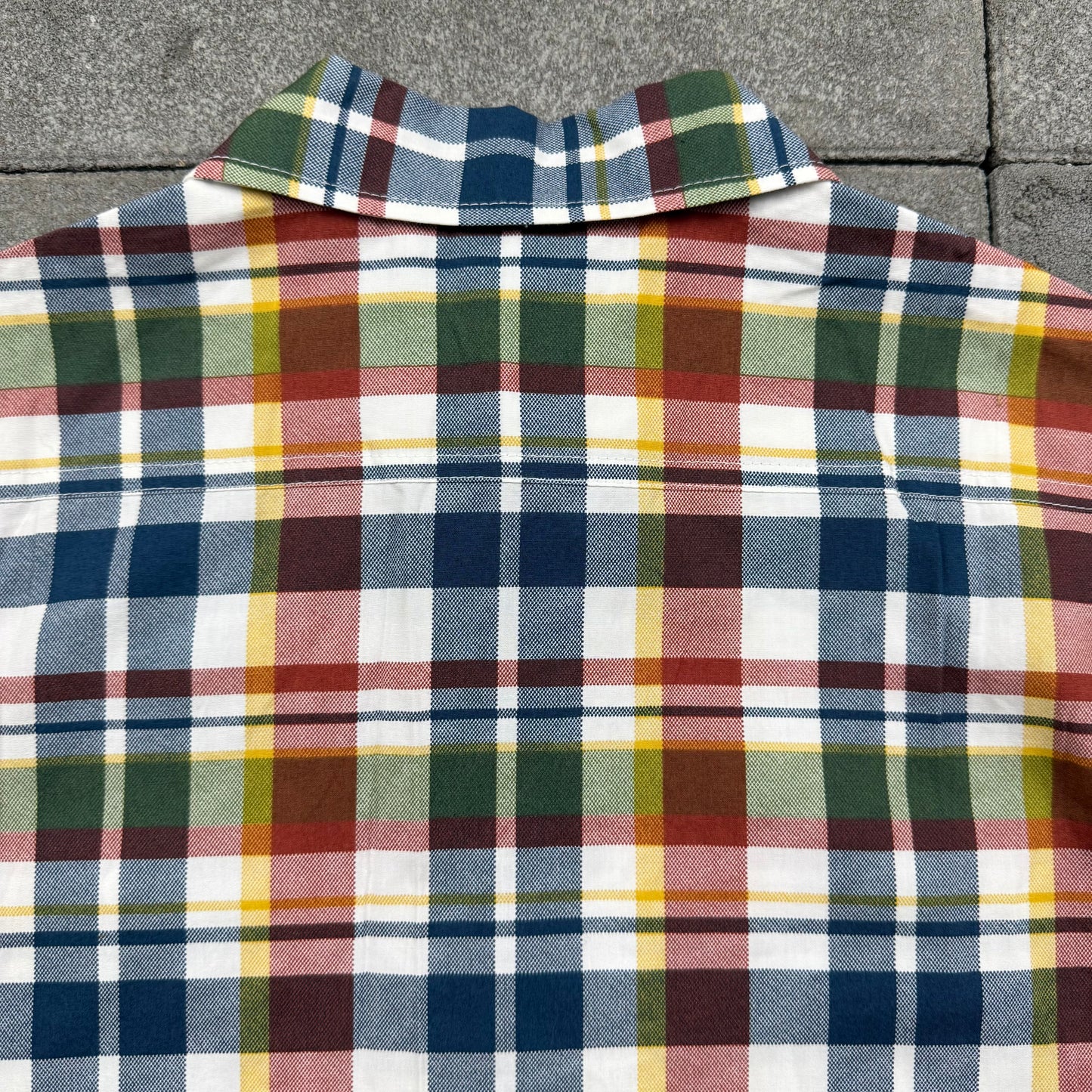 A BATHING APE 00s S/S plaid pattern shirt XS