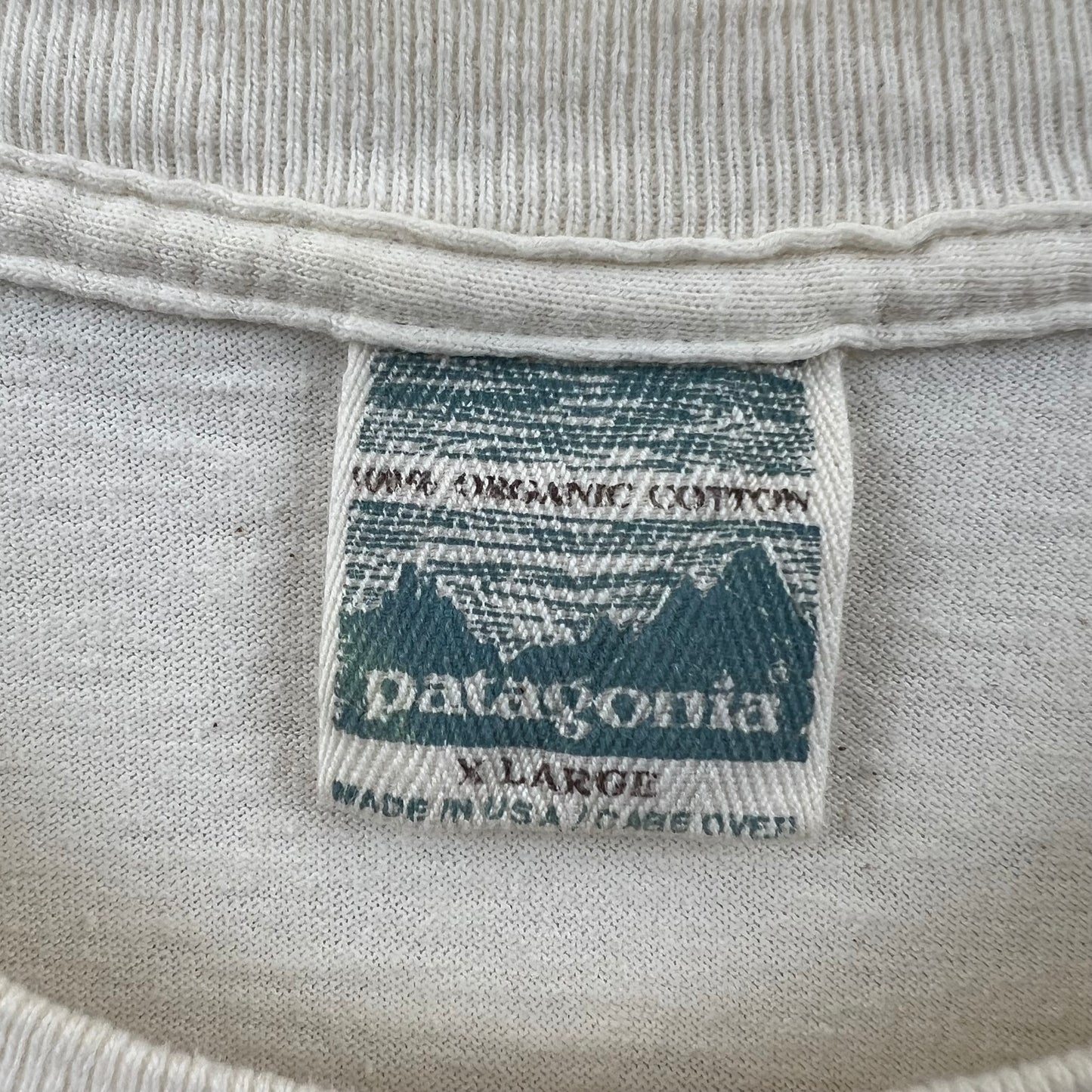 PATAGONIA 90s USA sp vintage surf print Tee organic cotton XL
