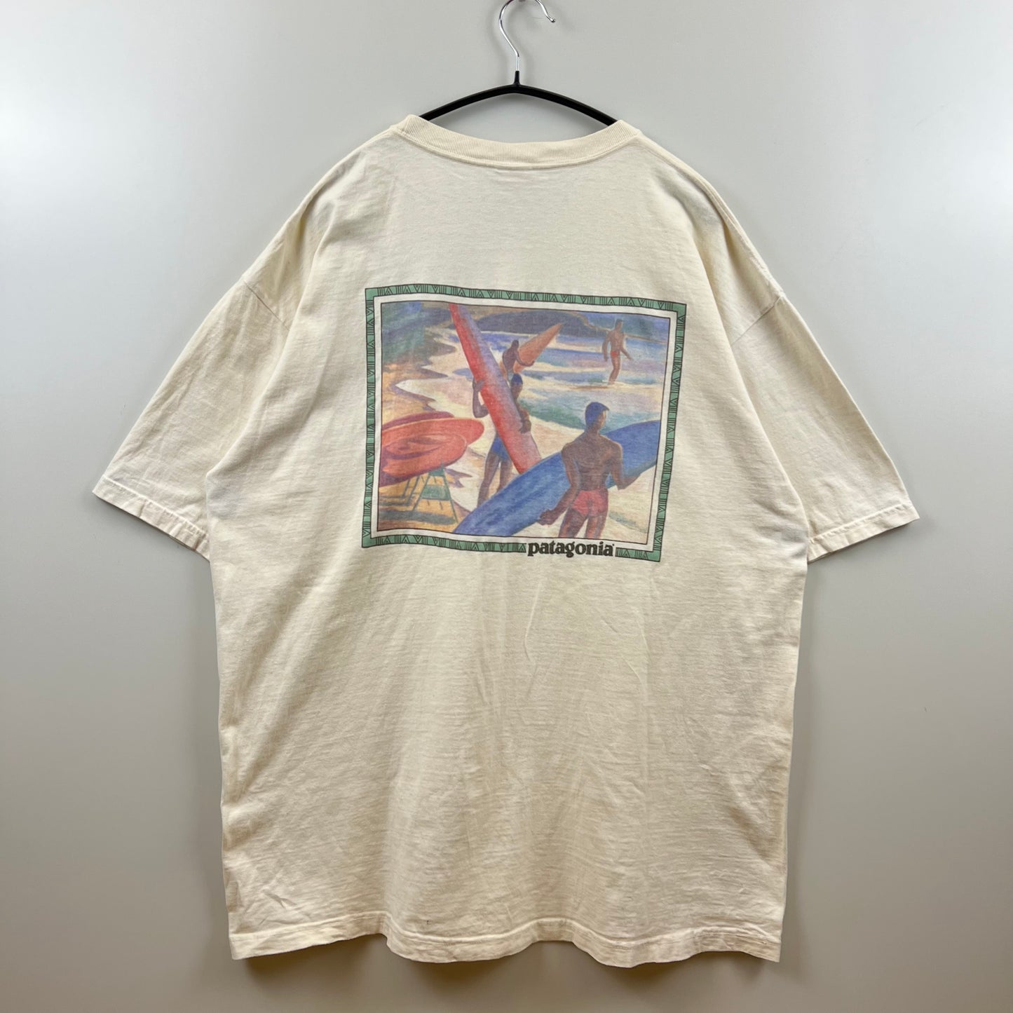 PATAGONIA 90s USA sp vintage surf print Tee organic cotton XL