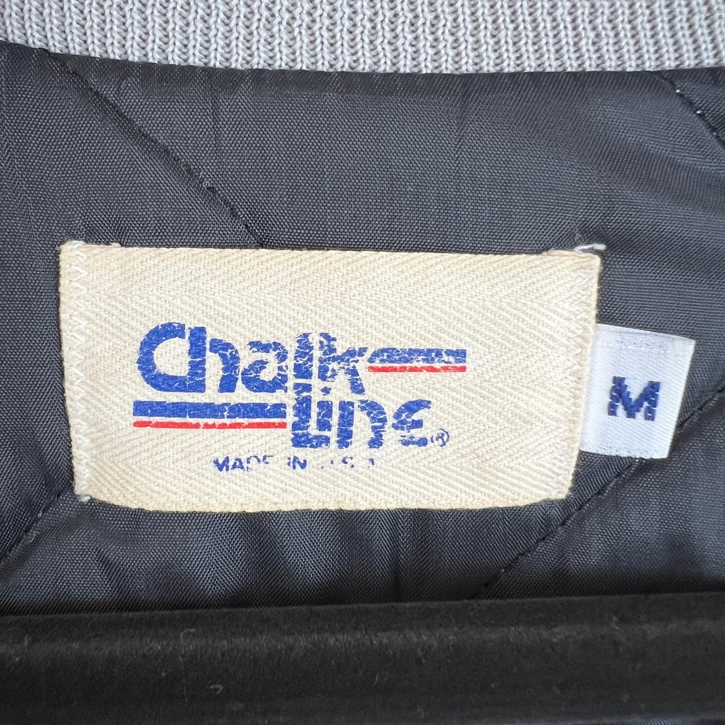 CHALK LINE 90s USA VTG NFL RAIDERS virsity jacket M