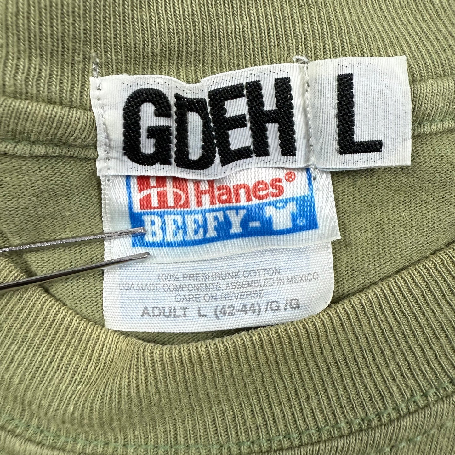 GOOD ENOUGH 00s 2001 "E" Tee hanes body L