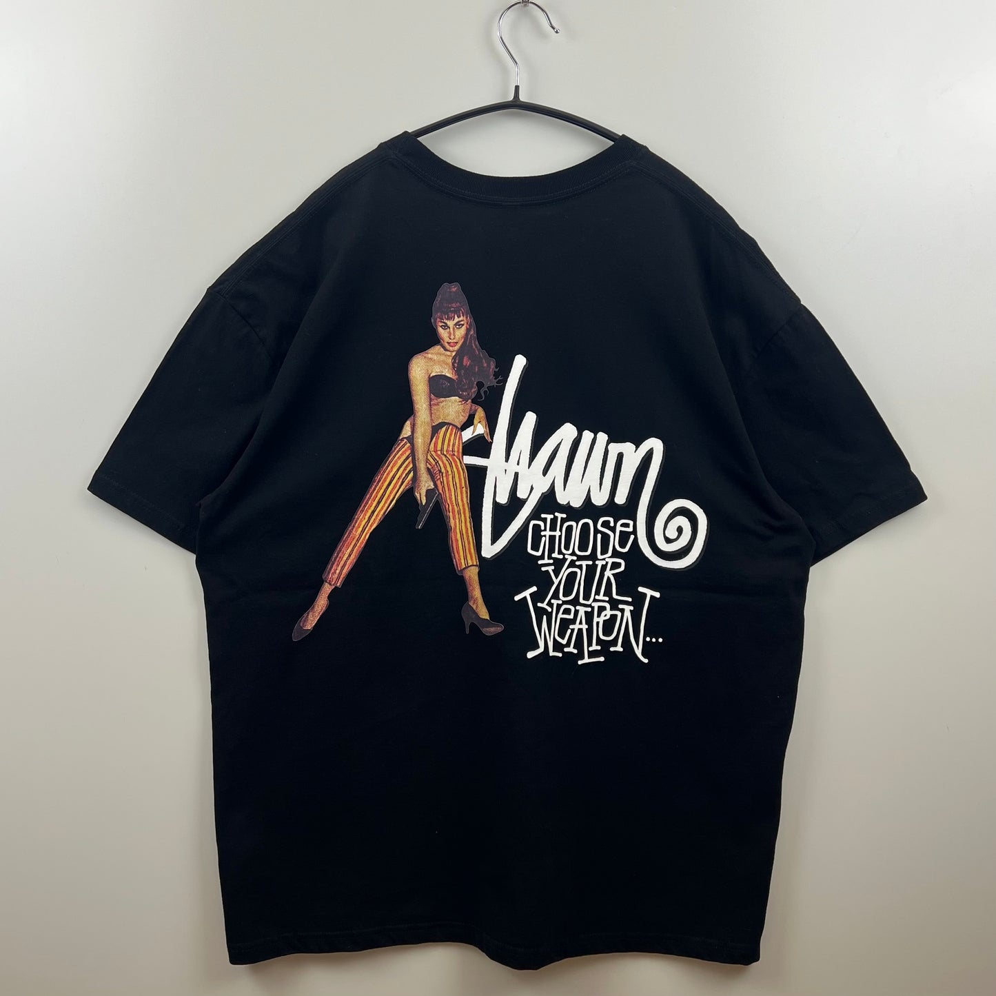 S/DOUBLE choose your weapon print Tee XL STUSSY