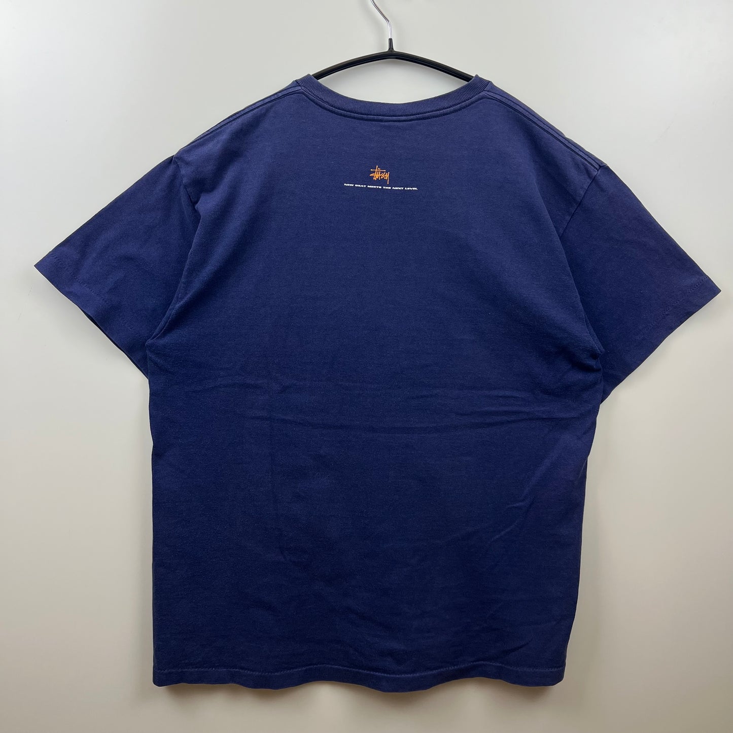STUSSY 90s USA old graphic logo Tee L