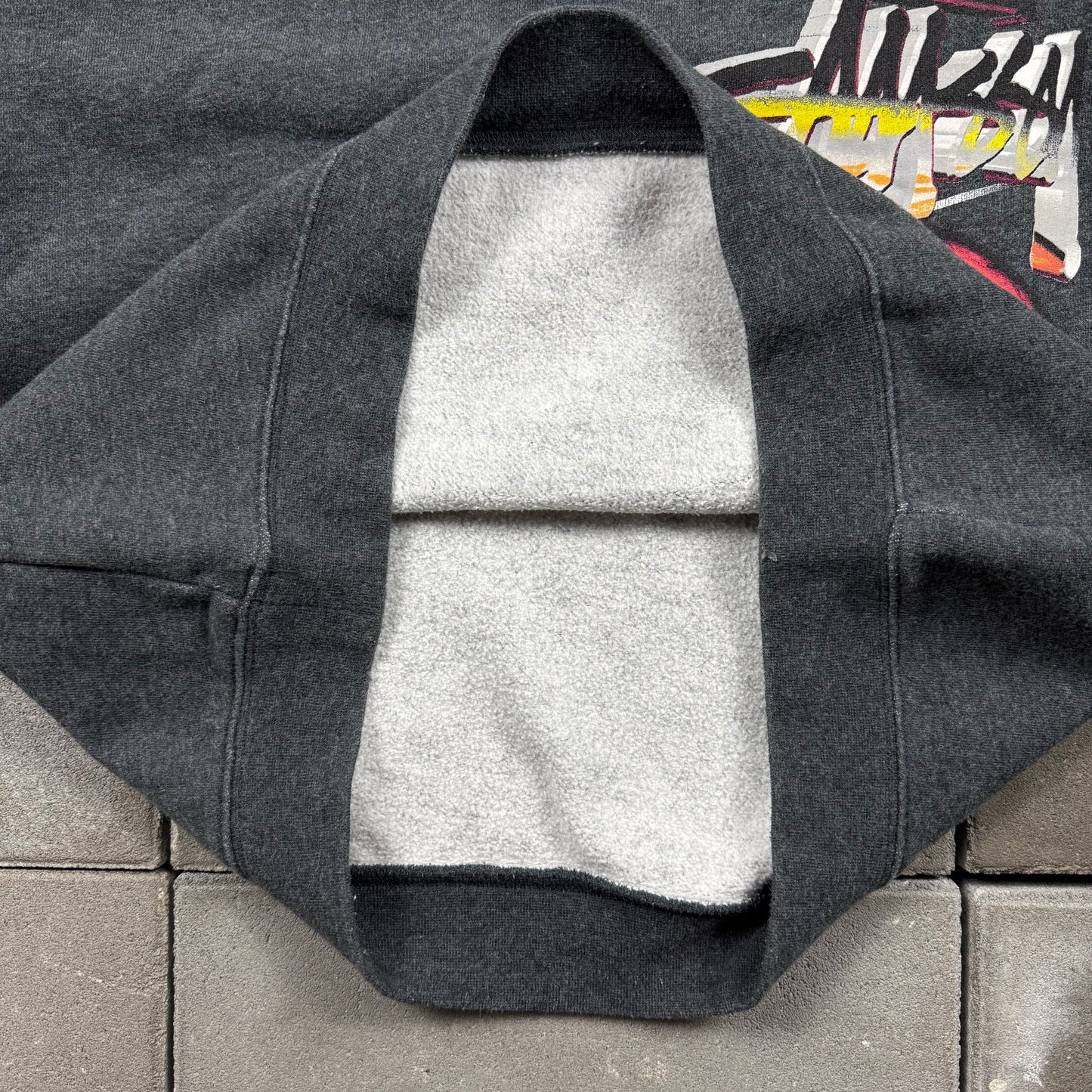 STUSSY 00s sunset 8ball sweat shirt S
