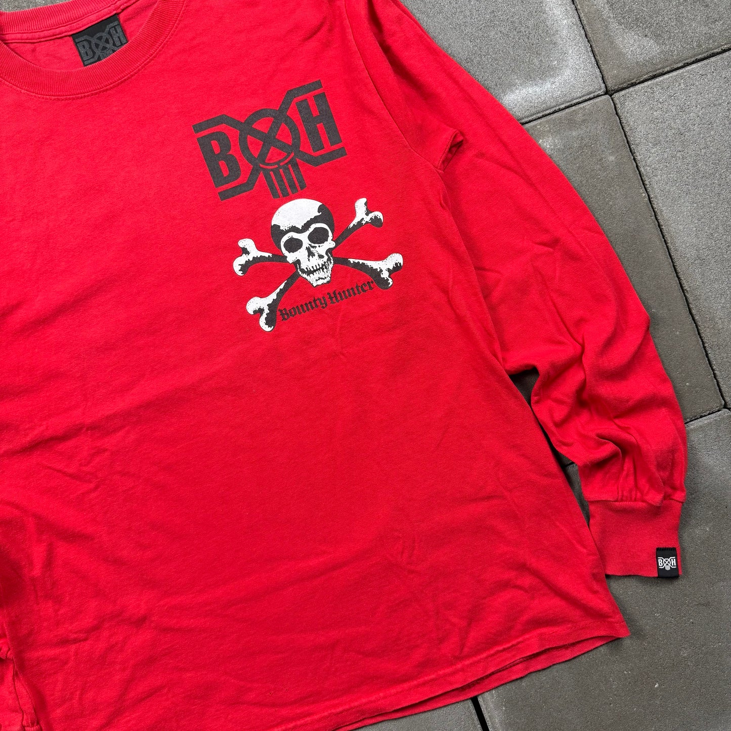 BOUNTY HUNTER 00s skull L/S Tee M