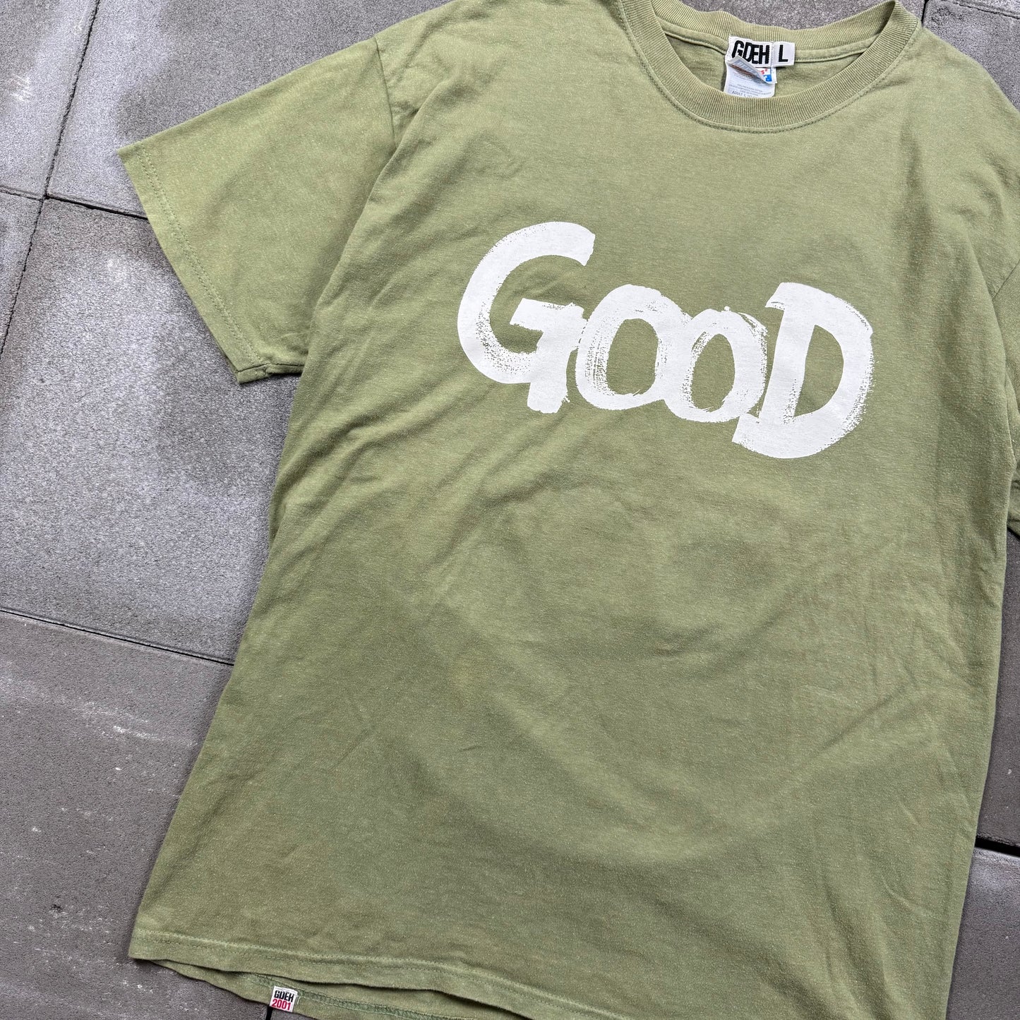 GOOD ENOUGH 00s 2001 "E" Tee hanes body L