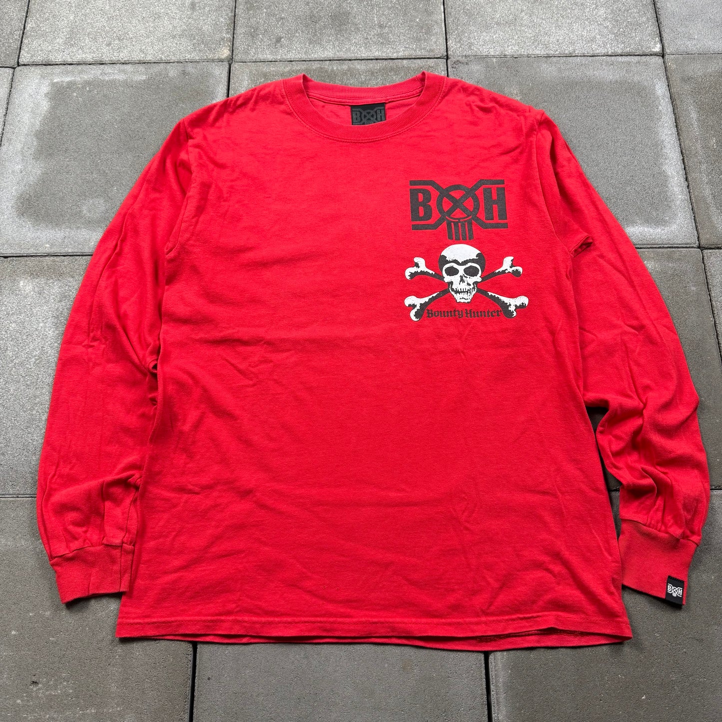 BOUNTY HUNTER 00s skull L/S Tee M