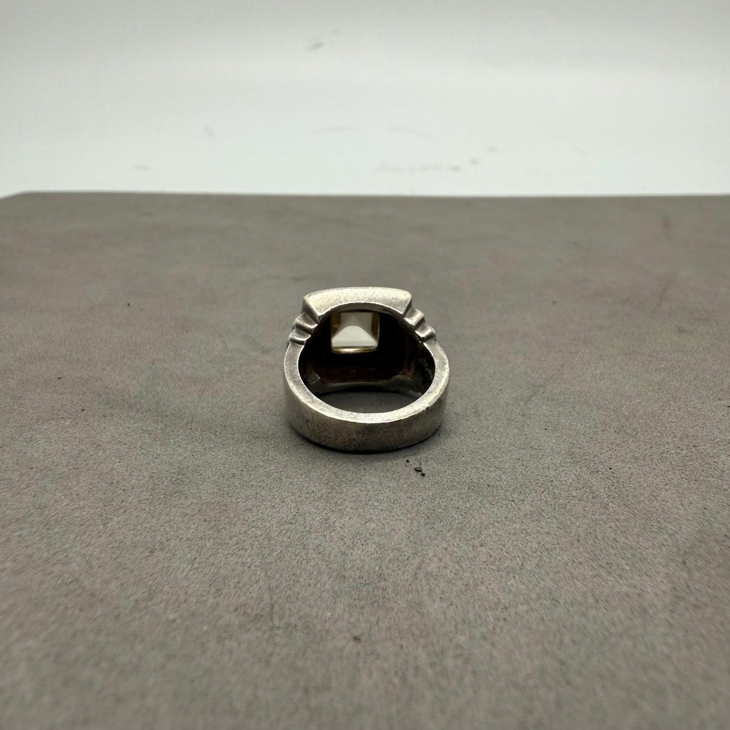 JEAN PAUL GAULTIER archive silver stone RING #11