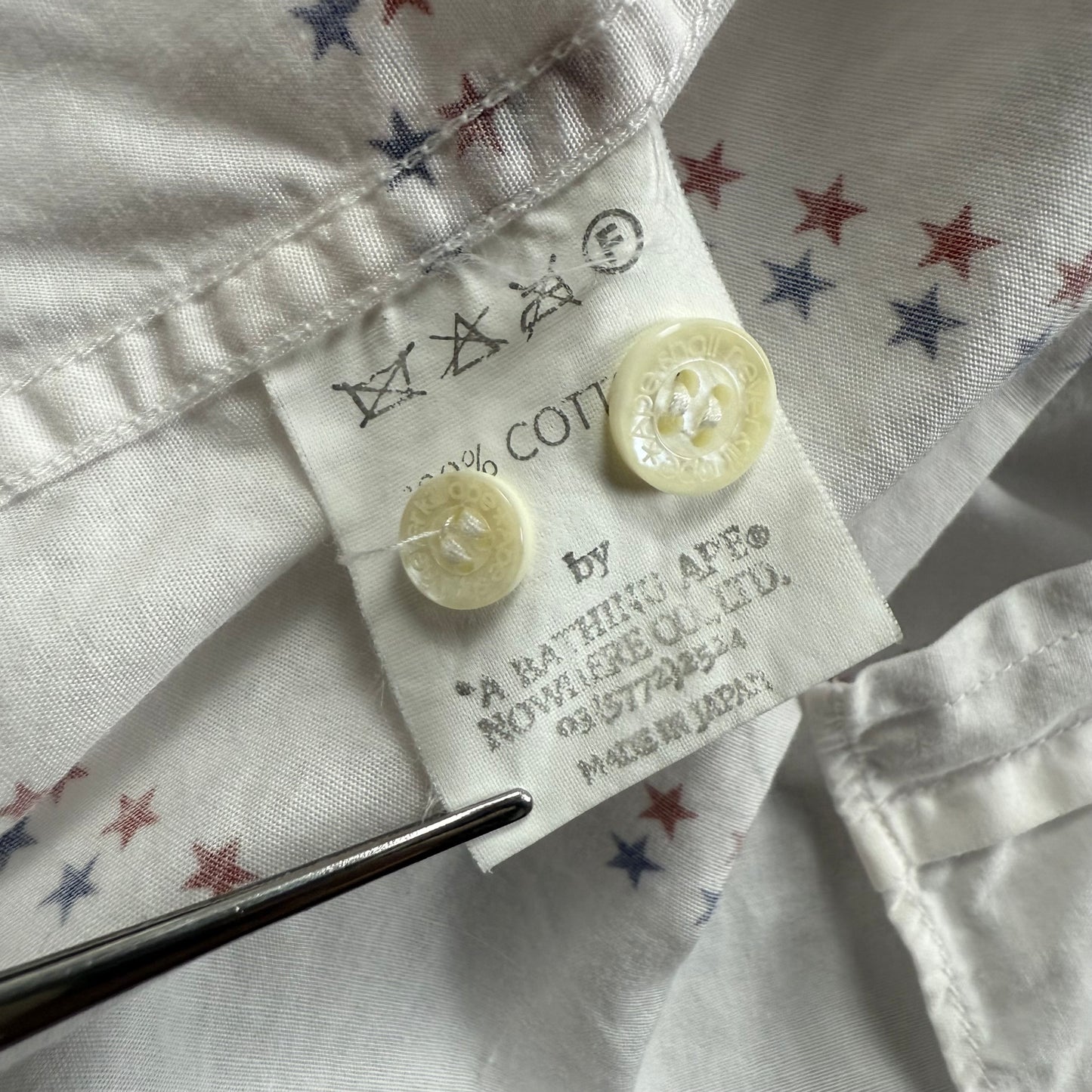 A BATHING APE 00s  star S/S BD shirts M