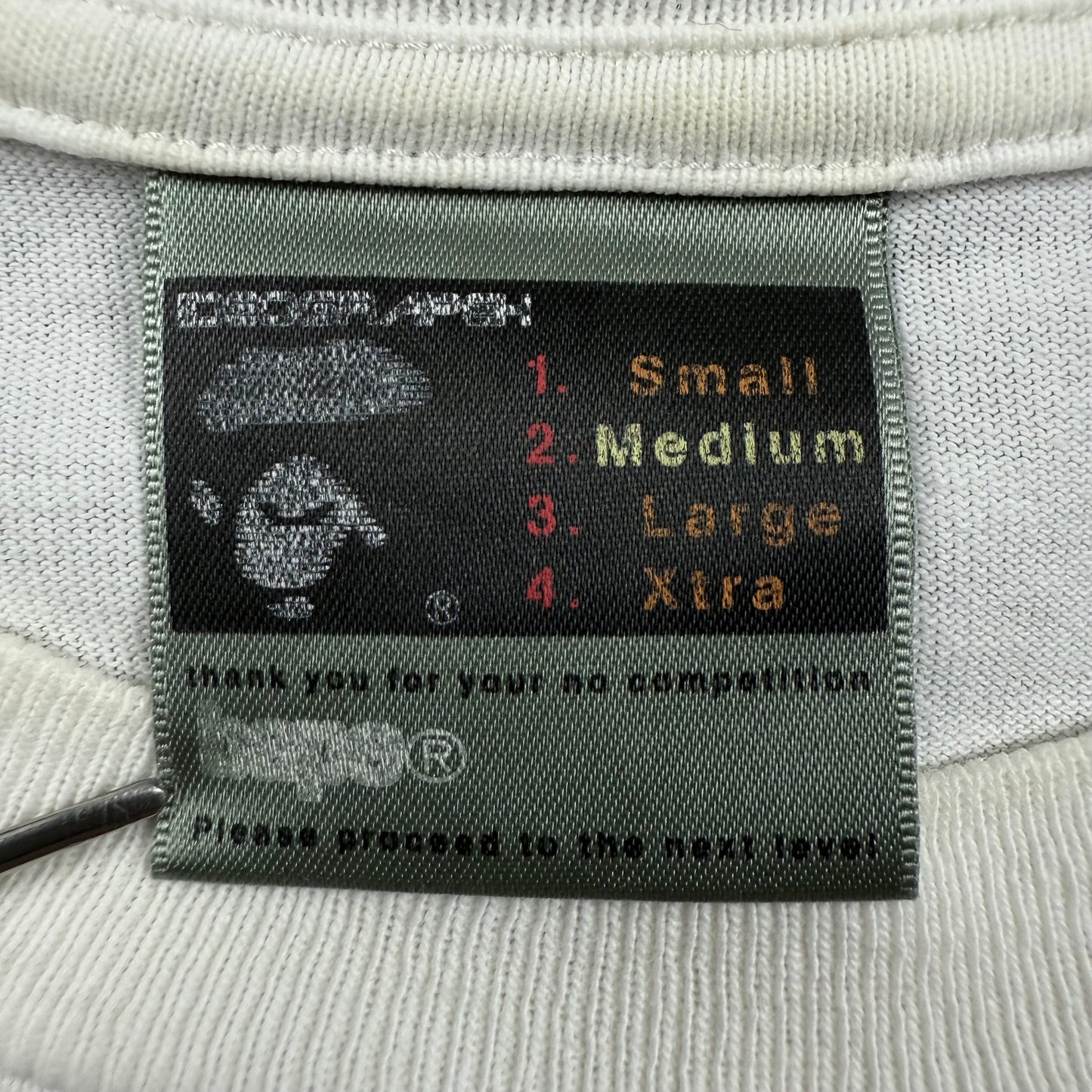 A BATHING APE 00s MAD BAPE blue gradation Tee M