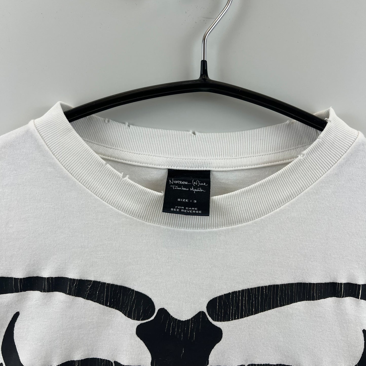 NUMBER(N)INE 00s 2004ss DREAM skull bone L/S Tee 3