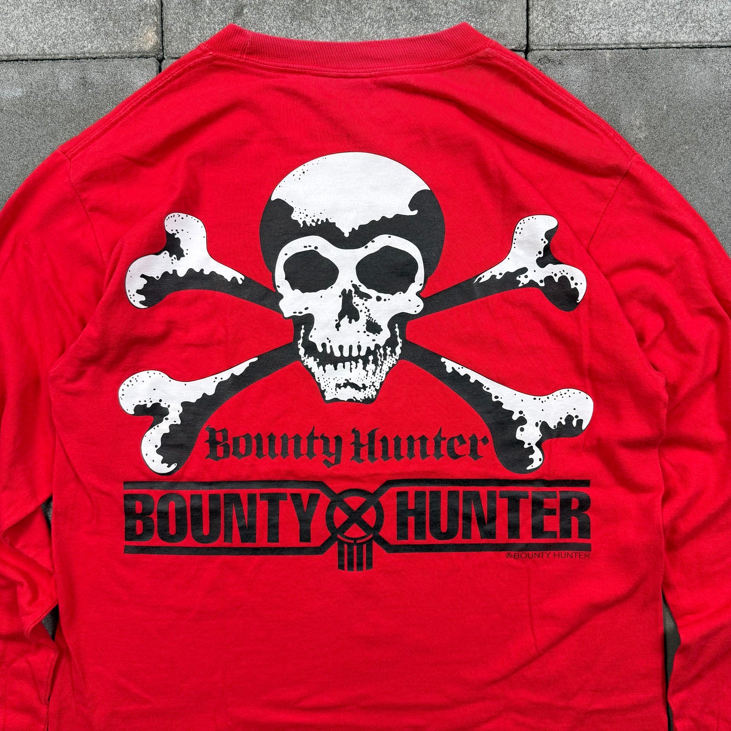BOUNTY HUNTER 00s skull L/S Tee M