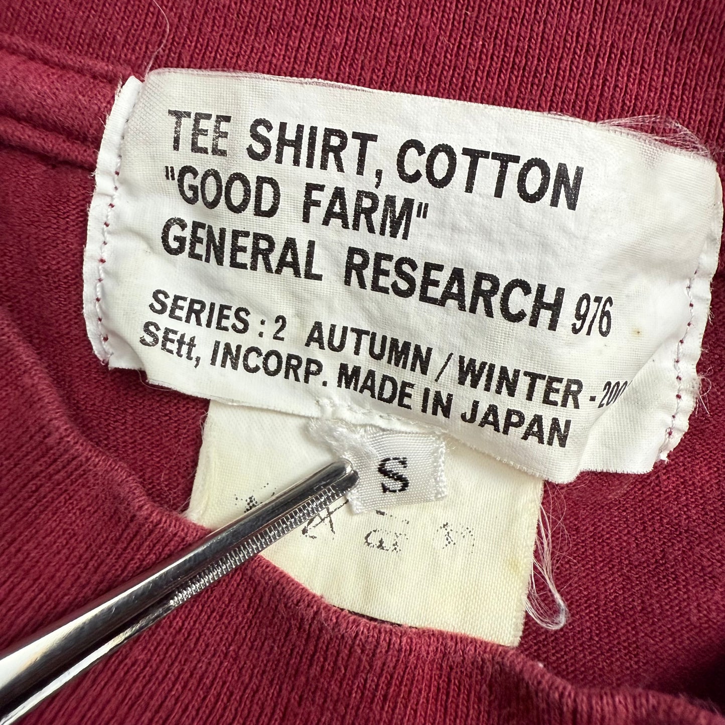 GENERAL RESEARCH 00s 2001aw 976 "GOOD FARM" Tee S