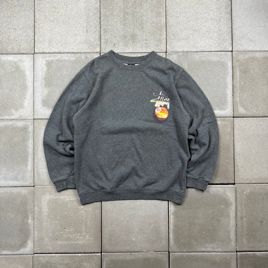 STUSSY 00s sunset 8ball sweat shirt S