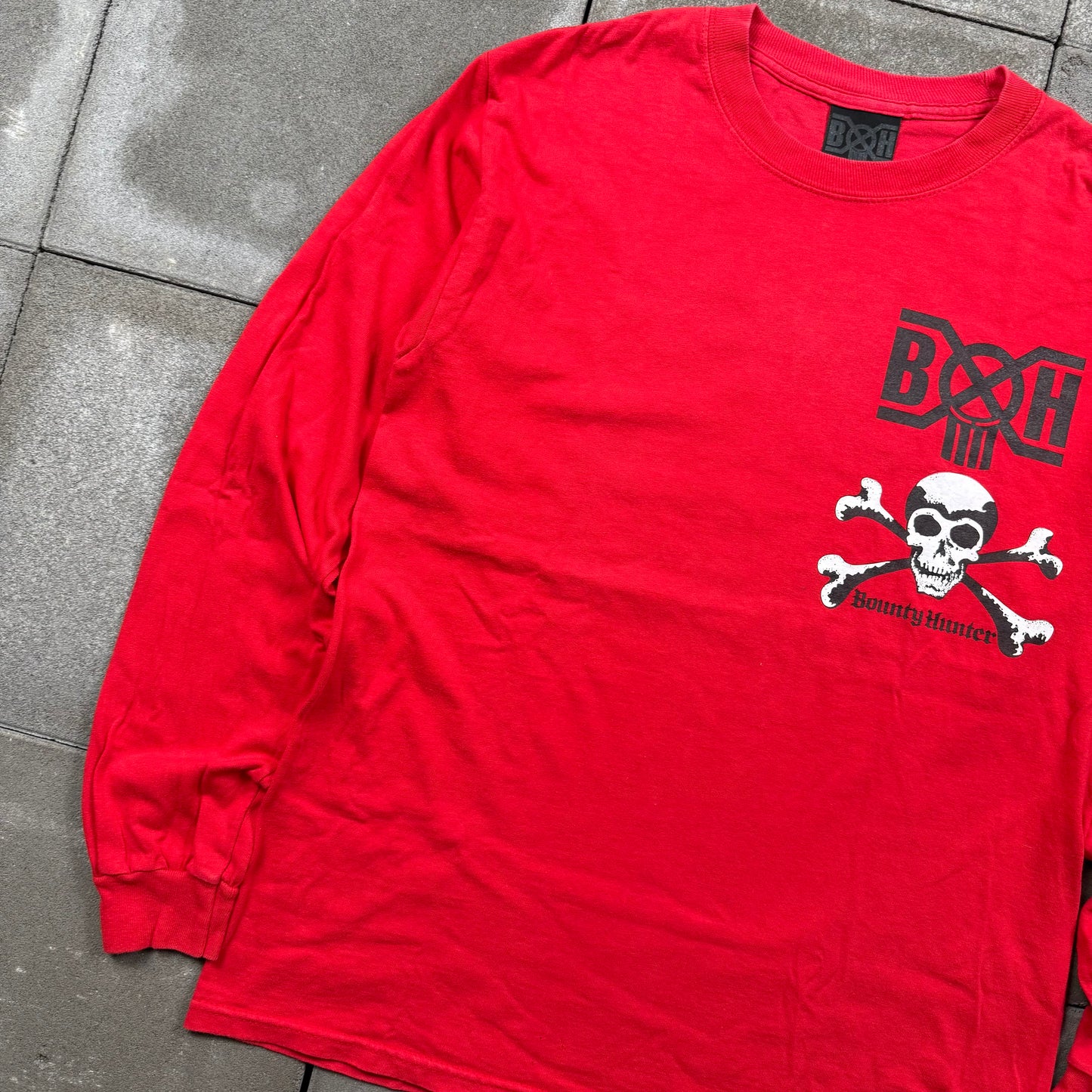 BOUNTY HUNTER 00s skull L/S Tee M