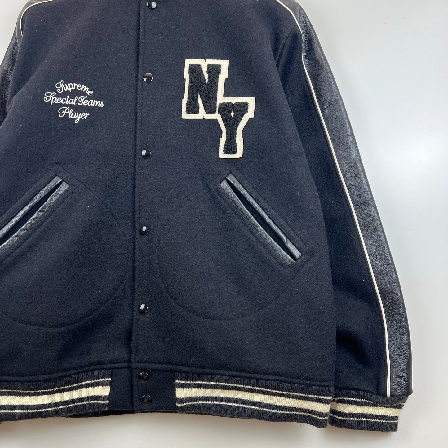 SUPREME 00s 2003aw USA archive stadium varsity jacket L