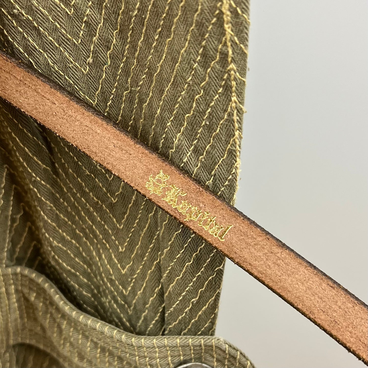 KAPITAL archive old herringbone SASHIKO motorcycle coat M