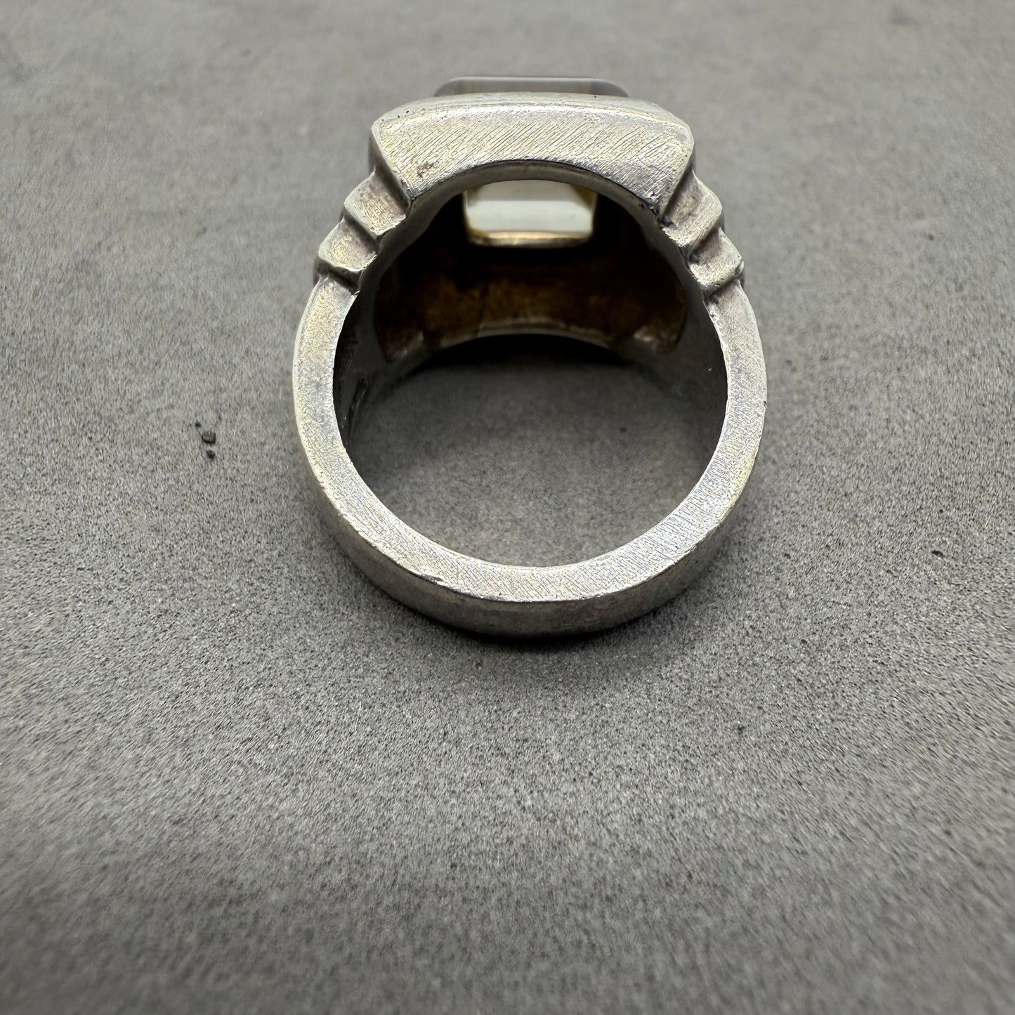 JEAN PAUL GAULTIER archive silver stone RING #11