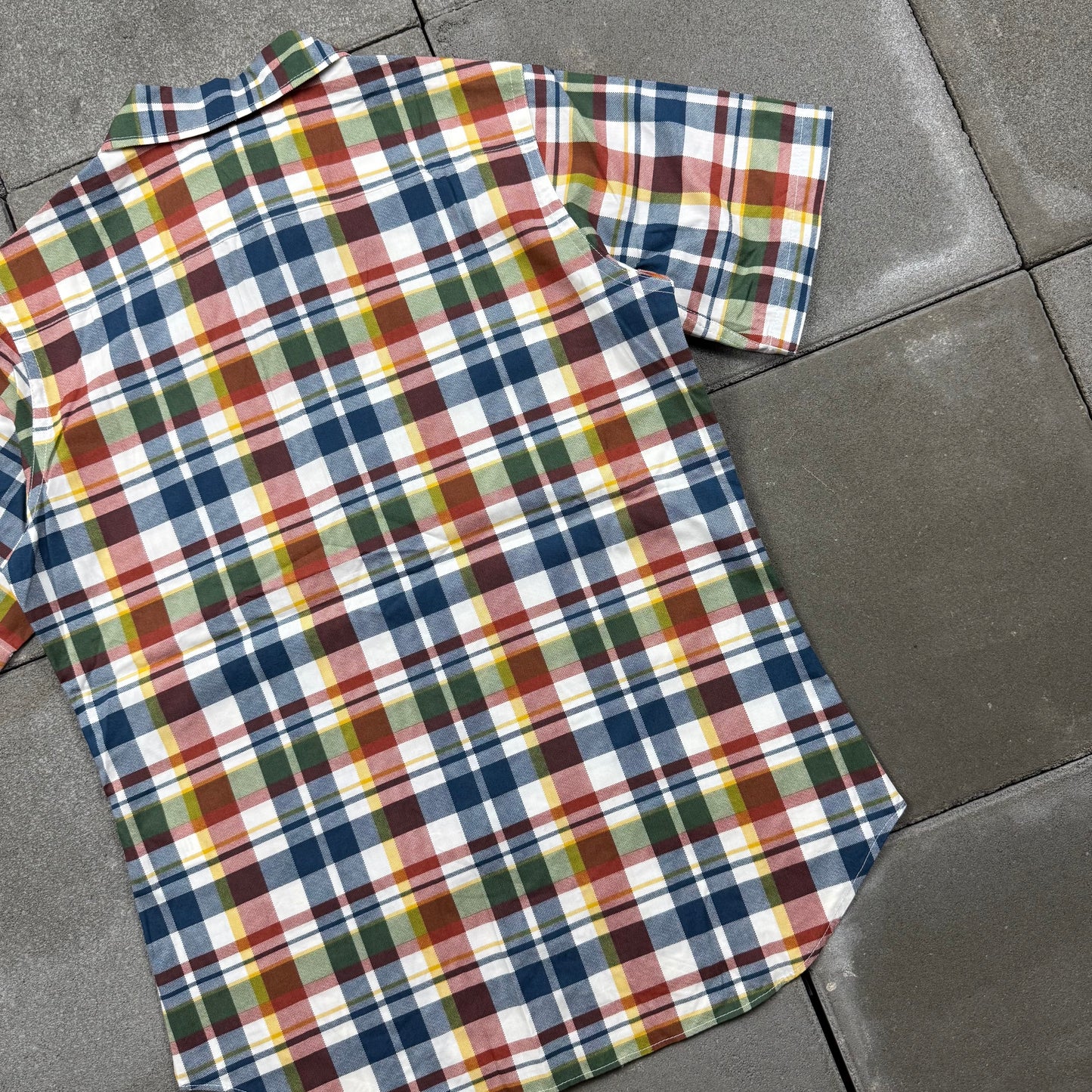 A BATHING APE 00s S/S plaid pattern shirt XS