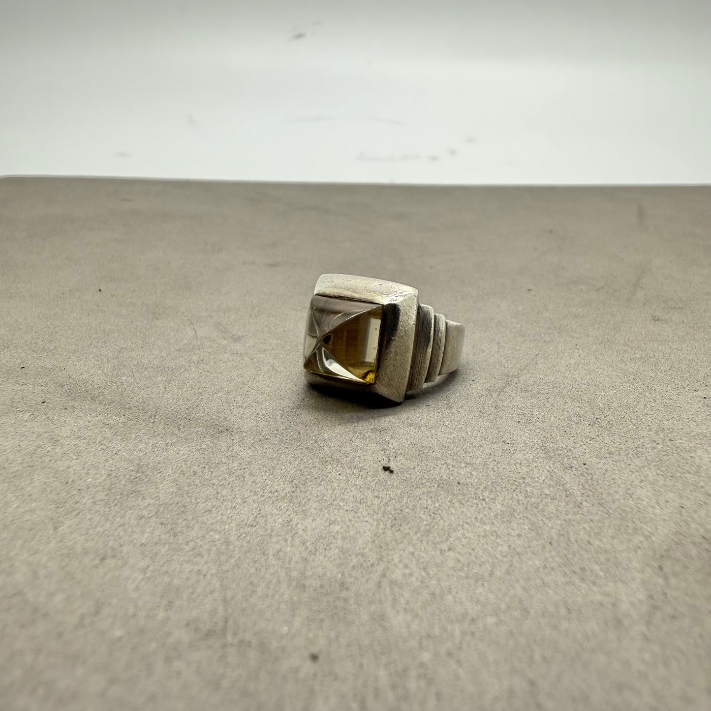 JEAN PAUL GAULTIER archive silver stone RING #11