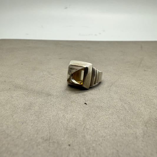 JEAN PAUL GAULTIER archive silver stone RING #11