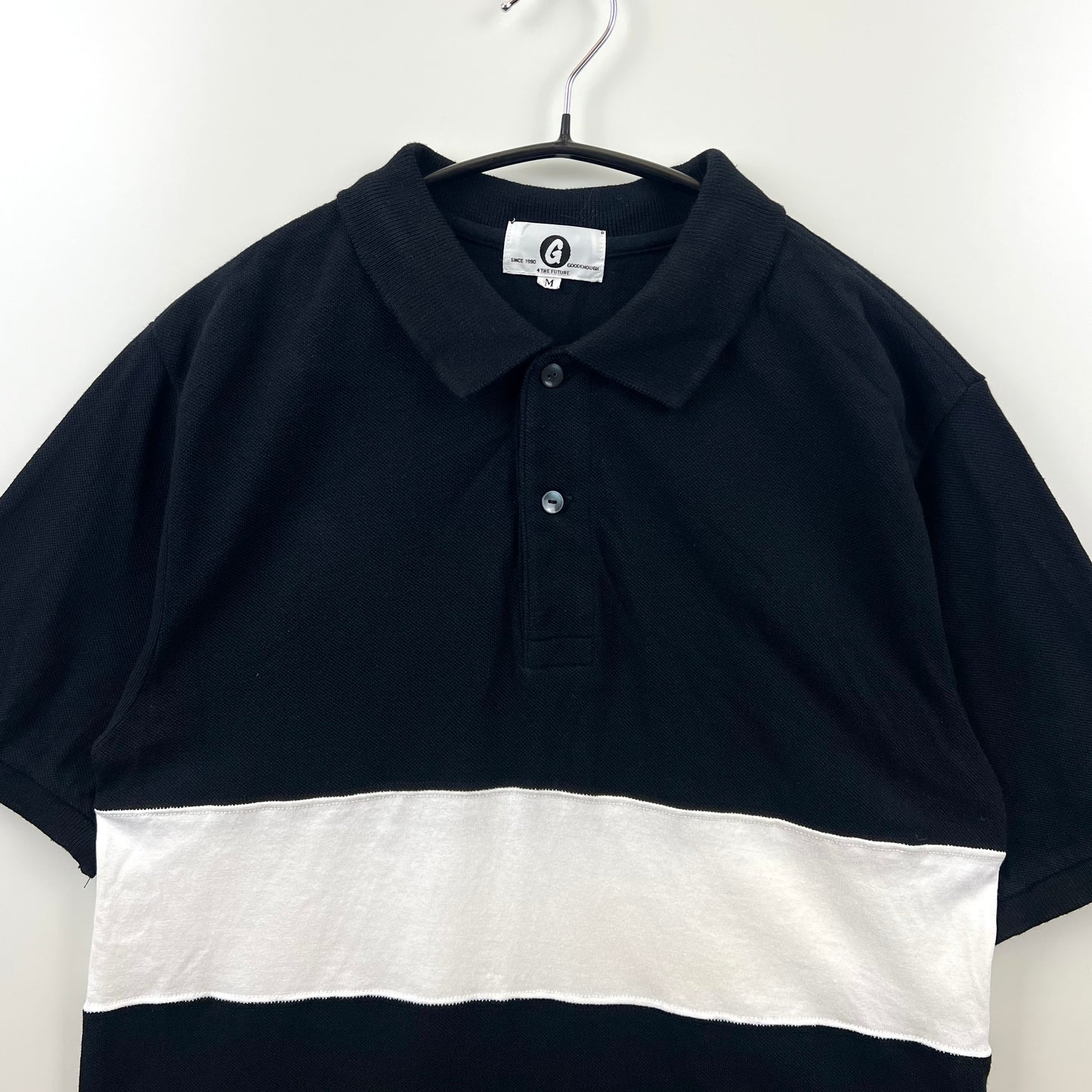 GOODENOUGH archive 2tone S/S polo shirts M
