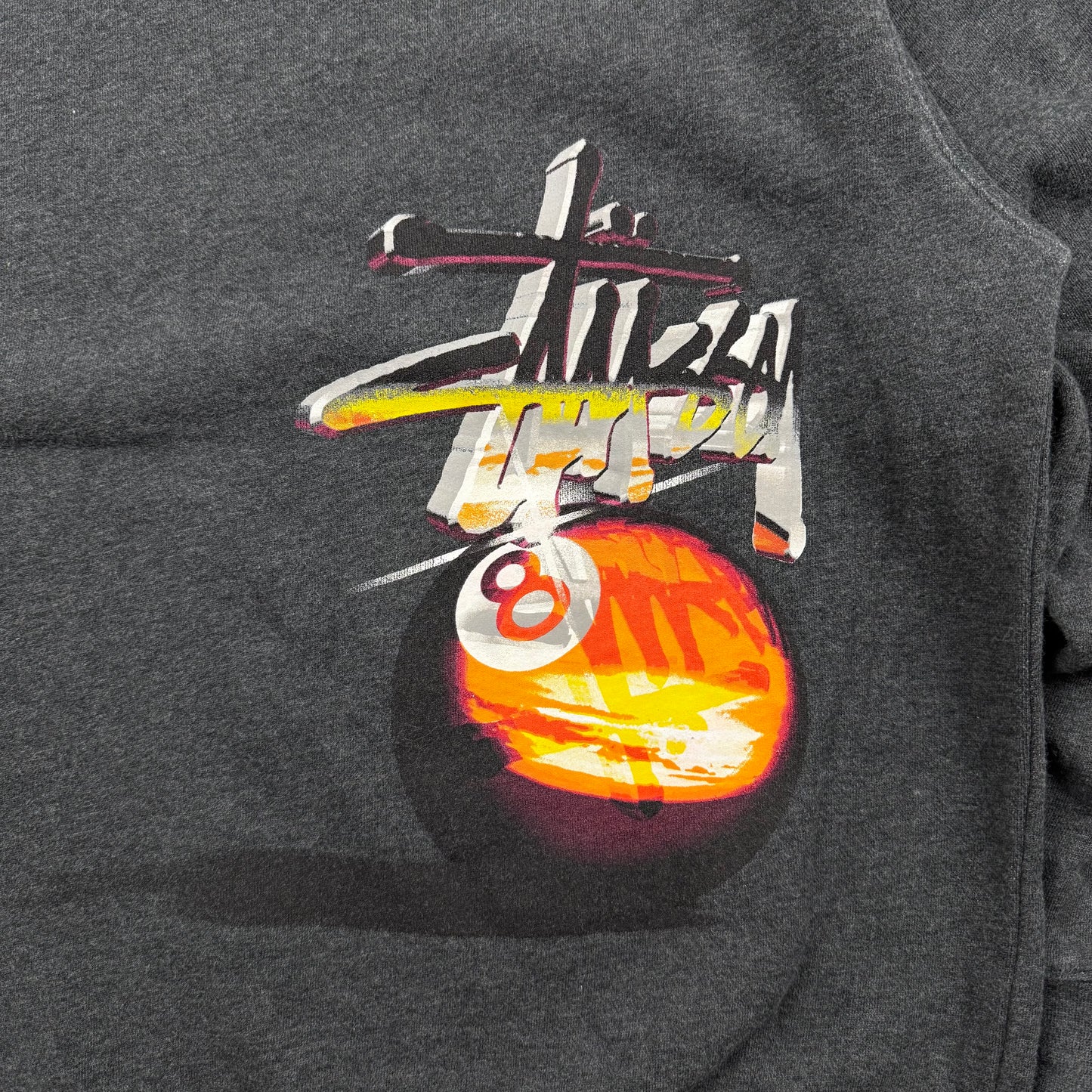 STUSSY 00s sunset 8ball sweat shirt S