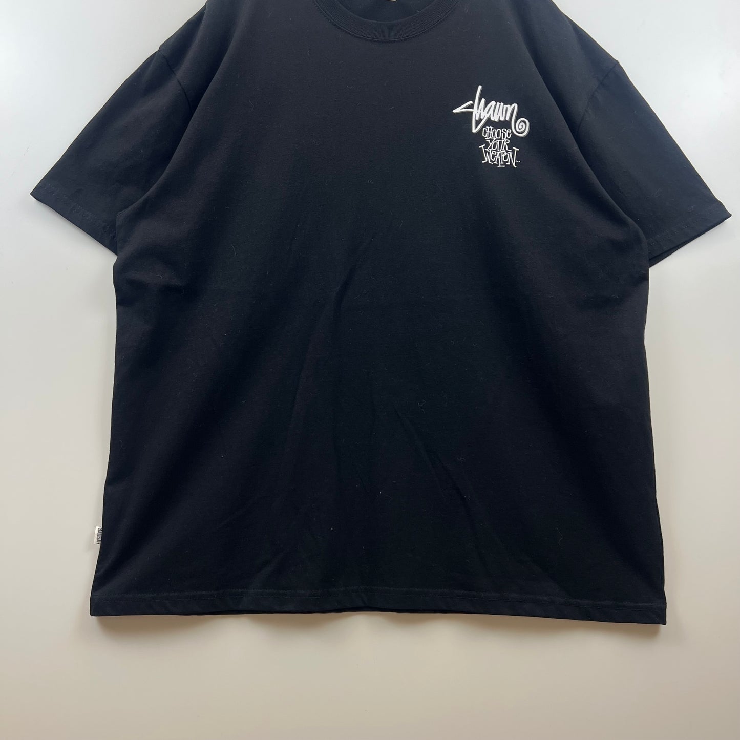S/DOUBLE choose your weapon print Tee XL STUSSY