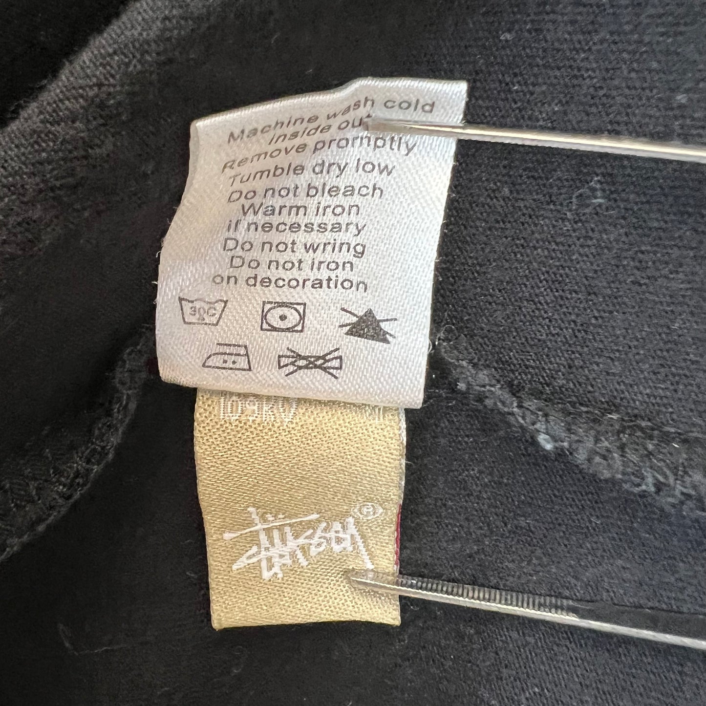 STUSSY 00s archive NEIGHBORHOOD electric v S/S Tee L