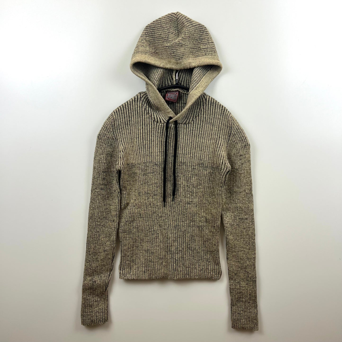 JPG Gaultier JEANS jean paul gaultier 00s archive y2k grunge wool hoodie 40