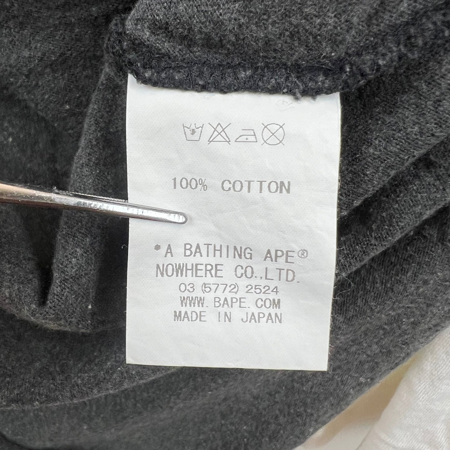 A BATHING APE 00s archive WLIABA ROCK raglan Tee L