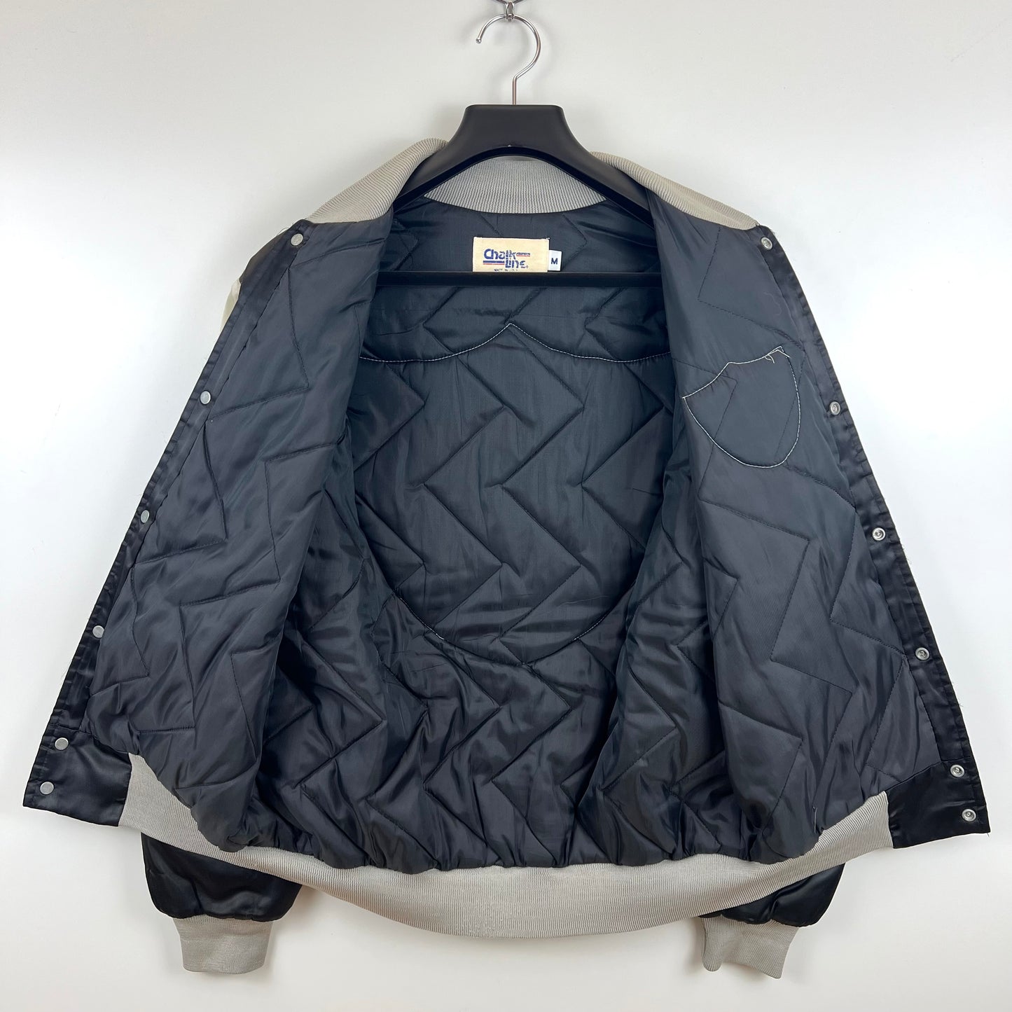 CHALK LINE 90s USA VTG NFL RAIDERS virsity jacket M