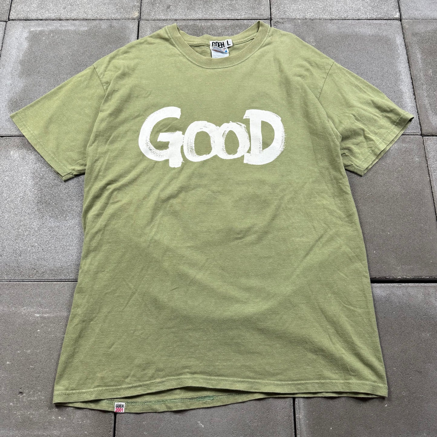 GOOD ENOUGH 00s 2001 "E" Tee hanes body L